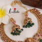 Trendy Jalebi Patten AD Stones Lakshmi Necklace with Beads Drops (Available in 2 Colours) NC1997