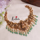 Beautiful Lakshmi Nagas Necklace with Green Beads NC2402