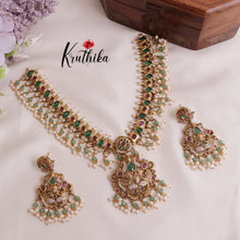 Royal Premium Peacock Design Guttaposalu Necklace NC2014