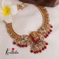 Trendy Jalebi Patten AD Stones Lakshmi Necklace with Beads Drops (Available in 2 Colours) NC1997