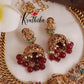 Trendy Jalebi Patten AD Stones Lakshmi Necklace with Beads Drops (Available in 2 Colours) NC1997