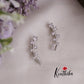 Beautiful Sparking CZ  Moonlit Blossom Curve Earcuff  E443