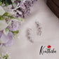 Beautiful Sparking CZ  Moonlit Blossom Curve Earcuff  E443