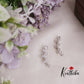 Beautiful Sparking CZ  Moonlit Blossom Curve Earcuff  E443