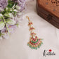 Beautiful Chandbalis Jadau Maang Tikka with Pastel Green Beads MT252