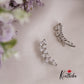 Gorgeous CZ Sparking Leaf Climbers Earcuff E444