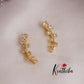 Beautiful Daisy Trail Ear Climbers Earcuff E460