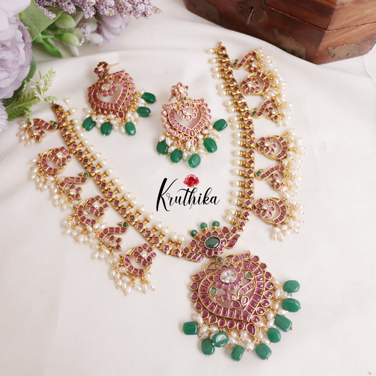 Royal Antique Kemp Crescent Bloom Necklace NC21615