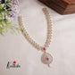 Elegant CZ Sparking Starlight Orchid with Pearl Drops Necklace NC2147 (Available In 3 Colours)