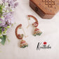 Royal Kemp Jadau Peacock Jhumkas Earcuff E430 with Earchains (Available in 2 Colours)