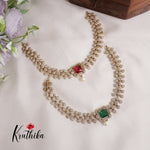 Trendy CZ Velora Victorian Necklace with Pearl Drops NC2157 (Available in 2 Colours)