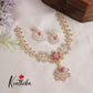 Beautiful CZ Jade Blossom AD Necklace Set NC2144 (Available in 3 Colours)