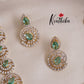 Beautiful Golden Spiral CZ Stone Necklace Set NC2093