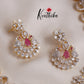 Beautiful CZ Jade Blossom AD Necklace Set NC2144 (Available in 3 Colours)