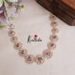 Beautiful Golden Spiral CZ Stone Necklace Set NC2093