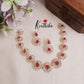 Beautiful Golden Spiral CZ Stone Necklace Set NC2093