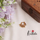 Trendy Peacock Design Nose Ring with Golden Beads N35 (Available in 4 Colours)