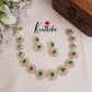 Beautiful Golden Spiral CZ Stone Necklace Set NC2093