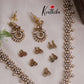 Beautiful Twin CZ Peacock Changeable Necklace NC2154