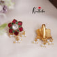 Beautiful floral Jadau Earcuffs | upper earrings | Bugadi Earrings E449 (Available in 2 Colours)