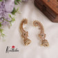 Grand Antique Pearl Peacock Ear Cuffs with Jhumkas E471