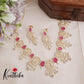 Royal Sparking CZ Charm Necklace Set NC2089 (Available in 2 Colours)