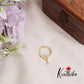 Beautiful Sparking CZ Gold Finish Teardrop Nose Ring N34