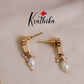 Gorgeous Lotus Design Kundan Jadau Neckalce Set NC2108 (Available in 4 Colours)