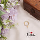 Grand Sparking CZ Gold Finish Teardrop Nose Ring N36