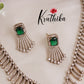 Trendy CZ Sparkling Fern Victorian Necklace Set NC2089 (Available in 2 Colours)