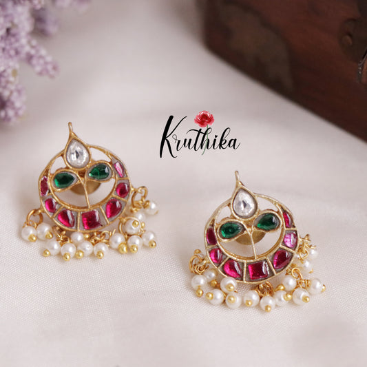 Beautiful Mayuri Chand Earrings Earcuffs | upper earrings | Bugadi Earrings E454