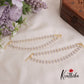 Gorgeous CZ Sparking Floral Radiance Earchains EC102