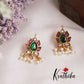 Beautiful Lotus Glow Studs Earcuffs | upper earrings | Bugadi Earrings E455