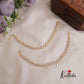 Beautiful CZ Sparkling Floral Ear Chains EC104