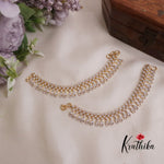 Trendy CZ Sparking Raindrop Ear chains EC105