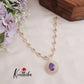 Gorgeous Sparkling CZ Raindrop Pendant Necklace NC2126  (Available in 3 Colours)