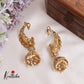 Trendy AD Peacock Earcuff with Jhumkas E615