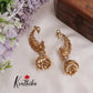 Trendy AD Peacock Earcuff with Jhumkas E615