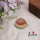 Beautiful Antique Jadau Pendant with Pastel Green Drops PS231