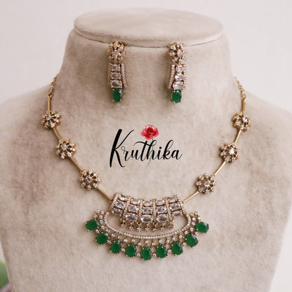 Gorgeous Floral Kundan Contemporary Necklace Set NC2107 (Available in 6 Colours)