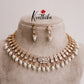 Gorgeous Lotus Design Kundan Jadau Neckalce Set NC2108 (Available in 4 Colours)