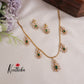Trendy Twin Tone Sparking AD Necklace Set NC2135 (Available in 2 Colours)