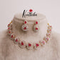 Beautiful Golden Spiral CZ Stone Necklace Set NC2093