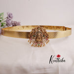 Grand Light Weight Temple Lakshmi Multi Stone Hip Belt V261