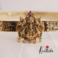 Premium Light Weight Elephant Temple Lakshmi Devi Peacock Design Hip Belt with Golden Beads V262