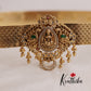 Grand Peacock Temple Lakshmi Devi Multi Stone Light Weight Hip Belt V260