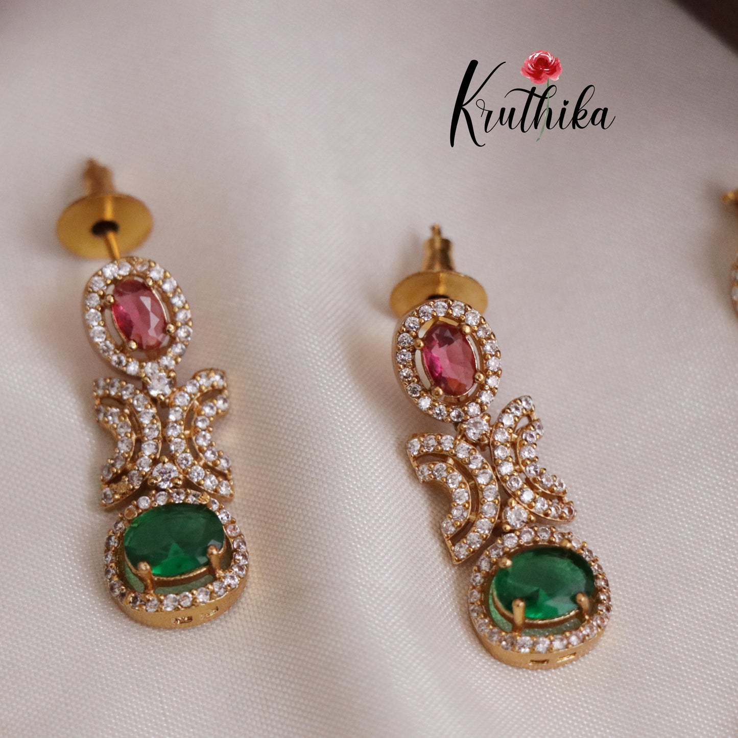 Beautiful AD/CZ  Navaratna Necklace NC2183