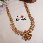 Beautiful Traditional Temple Lakshmi Haaram with Jadau Stones NC2101 (Available in 2 Beads)