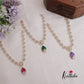 Gorgeous Sparking CZ Floral Design Necklace NC2133 (Available in 3 Colours)