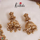 Beautiful Traditional Temple Lakshmi Necklace with Jadau Stones NC2100 (Available in 2 Beads)